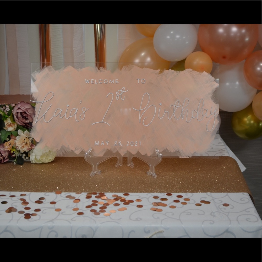 Personalized Acrylic Sign